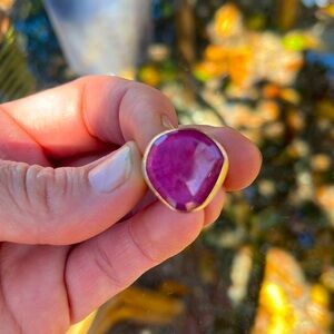 Jamie Joseph multi-faceted African Ruby Ring